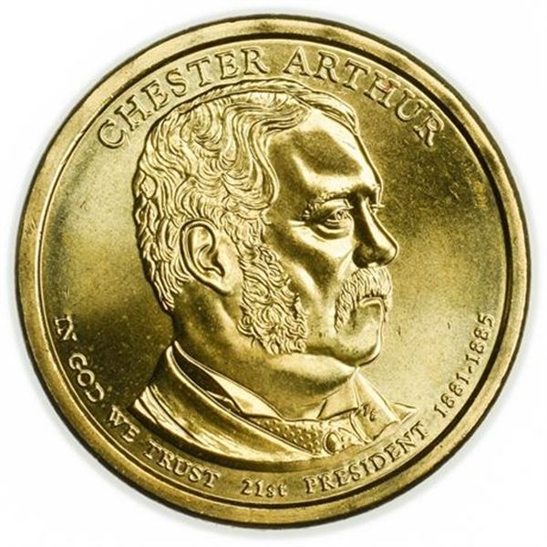 2012-D Chester A. Arthur Presidential Dollar UNC