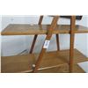Image 2 : Oak 4 Shelf A Frame Stand