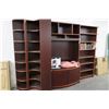 Image 1 : Mahogany ET Center w/Bookcase & Books