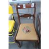 Image 1 : Carved Wood Needlepoint Chair