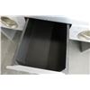 Image 2 : Metal Finish Contemporary 3 Drawer Table