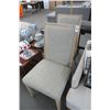 Image 1 : Grey Fabric Side Chairs (2)