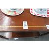 Image 2 : 2-Leather Inset Side Tables - 2 X $