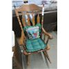 Image 1 : Carved Wood Rocking Chair