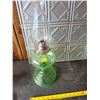 Image 1 : Fabulous Green Depression Coal Oil Lamp - Minty