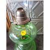 Image 3 : Fabulous Green Depression Coal Oil Lamp - Minty
