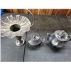 Image 1 : Silver Plate Brides Basket, Tea Pot, Covered Dish