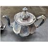 Image 2 : Silver Plate Brides Basket, Tea Pot, Covered Dish