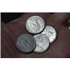 Image 2 : 4X 1968 Canada Silver Quarters, Magnet Tested