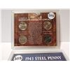 Image 2 : 1943 steel penny set & horse US 25 cents