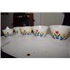 Image 1 : Wow! 5 Bowl Fire King Tulip Bowl Set