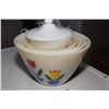 Image 3 : Wow! 5 Bowl Fire King Tulip Bowl Set