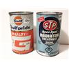 Image 1 : STP & Gulf tin cans