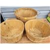 Image 1 : Half Bushel Basket & 2 Quarter Bushel Baskets