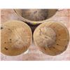 Image 2 : Half Bushel Basket & 2 Quarter Bushel Baskets