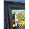 Image 2 : 34" X 26" wood framed mirror - brown