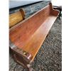 Image 1 : 8 Foot Clear Fir Church Pew - Heavy Elaborate Ends