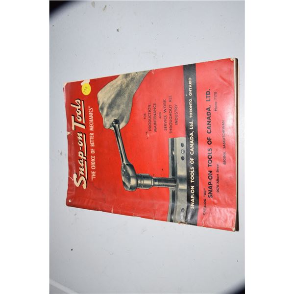 Snap On Vintage Tool Catalog