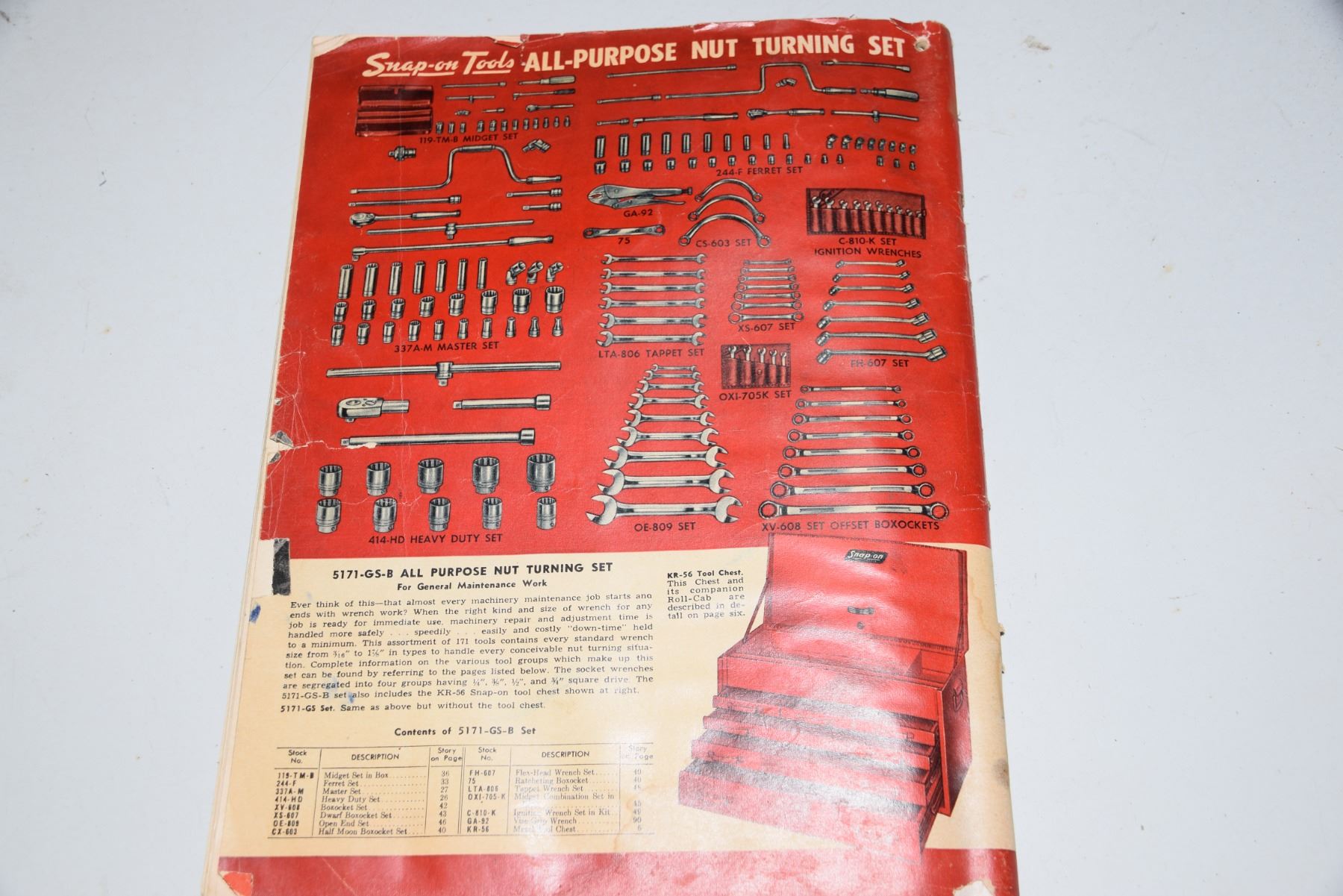 Snap - On Vintage Tool Catalog