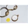 Image 1 : Ladies Watches & Pocket Watch, NOT Working, NO Crystal on Hands