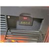 Image 3 : Cherry finish electric fireplace on wheels - 31.5" W X 11" D X 25.5" Tall, tested working