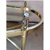 Image 3 : Metal oval frame for coffee table; missing glass top. 15" tall