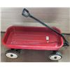 Image 1 : Vintage metal red wagon, fresh paint