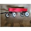Image 4 : Vintage metal red wagon, fresh paint