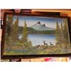 Image 1 : Flexhaug painting 23" x 17" - flawless original  signed & dated Flexie 1948