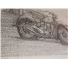 Image 3 : Indian Motorcycle pencil sketch 26" x 16" -low limited edition no. 57/1000 signed