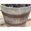 Image 2 : oak 1/2 barrell planter 17" t 24" dia