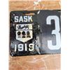 Image 2 : 1919 Saskatchewan porcelain license plate - a few touch ups