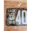 Image 2 : 1919 Saskatchewan porcelain license plate - a few touch ups