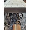 Image 2 : Sewing machine stand with tile top
