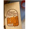 Image 4 : Antique Great Northern flour mill and brown jug