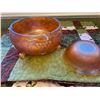 Image 2 : Depression glass candy dish and dessert bowl