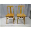 Image 1 : 2 Wooden Children's Chairs