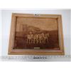 Image 1 : "Pulling Together" - Wood Carved Picture by Kim Murray