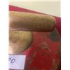 Image 3 : Curling Rock - 57.5lbs - Cast Steel- Very Rare 9" Wide w/ Brass Handle