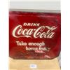 Image 2 : Coca Cola 2 Sided Bottle Rack Sign (Vintage, Tin)