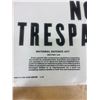 Image 2 : No Trespassing Sign- Tin 13 x 9"