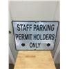 Image 1 : Staff Parking- Metal Sign 18 x 24"