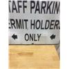 Image 2 : Staff Parking- Metal Sign 18 x 24"