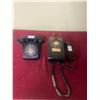 Image 1 : 2 Rotary Telephones - Black