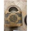 Image 2 : Vintage Pad Locks - No Keys (1x Yale, 1x Late 1800's)