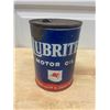 Image 2 : Lubrite Motor Oil Tin 1QT