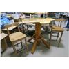 Image 1 : Live Edge Spruce & Cedar Base Bar Table & 2 Chairs