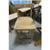 Image 3 : Live Edge Spruce & Cedar Base Bar Table & 2 Chairs
