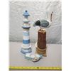 Image 2 : Lot of Wooden Lake Decorations - Pelican, Lighthouse & Boat
