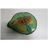 Image 1 : 9" Hand Painted Vintage Live Edge Sea Turtle